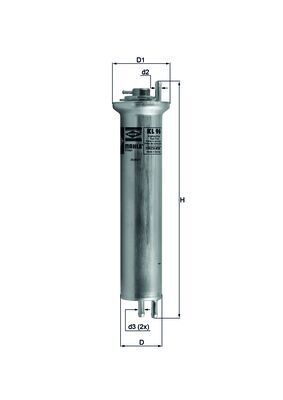 Filtr paliwa MAHLE KL96