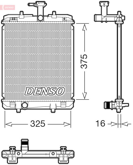 Chłodnica, układ chłodzenia silnika DENSO DRM07063