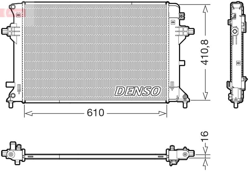 Chłodnica, układ chłodzenia silnika DENSO DRM41038