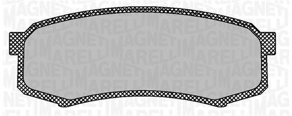 Zestaw klocków hamulcowych, hamulce tarczowe MAGNETI MARELLI 363916060705