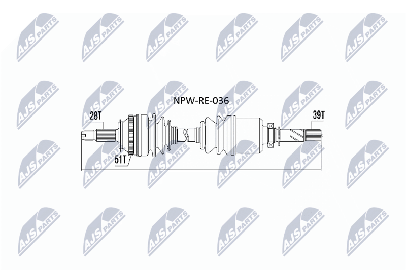 Wał napędowy NTY NPW-RE-036