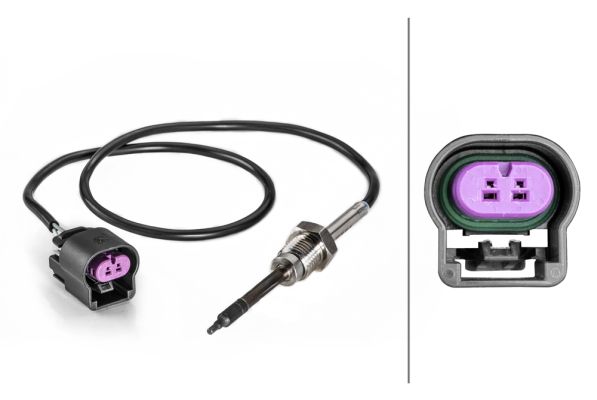 czujnik, temperatura spalin HELLA 6PT 014 494-391