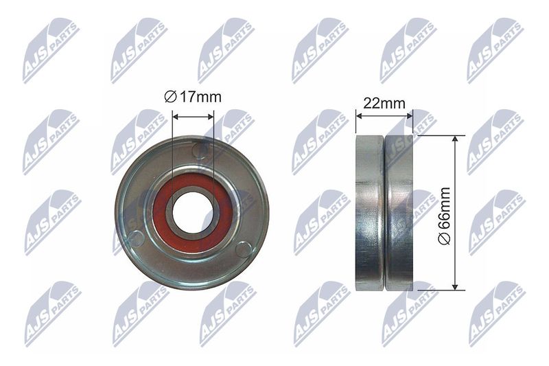 Rolka napinacza, pasek klinowy wielorowkowy NTY RNK-PL-012