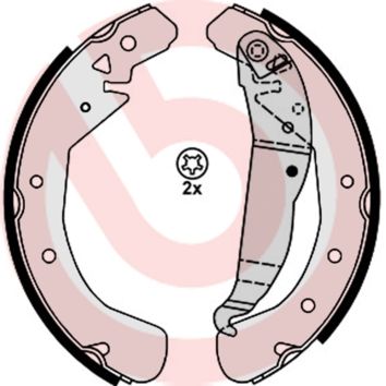 Zestaw szczęk hamulcowych BREMBO S 59 525