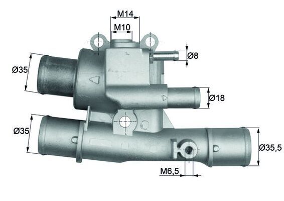 Termostat, płyn chłodzący MAHLE TI12488