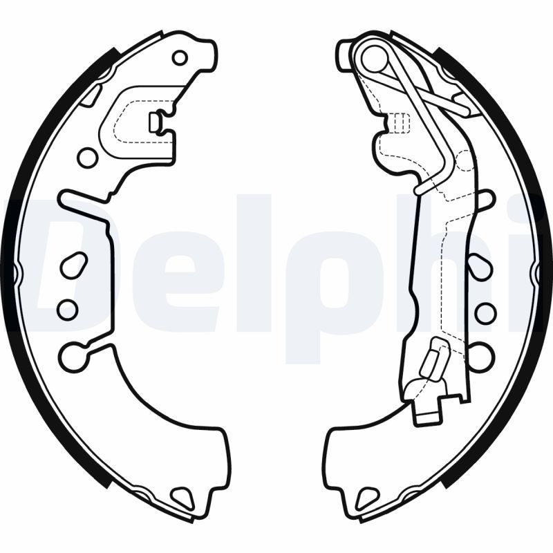 Zestaw szczęk hamulcowych DELPHI LS2135