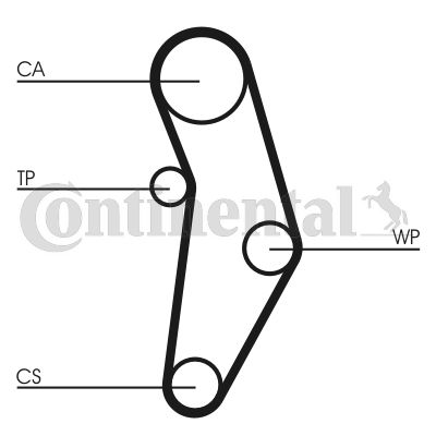 Pompa wody + zestaw paska rozrządu CONTINENTAL CTAM CT1049WP1