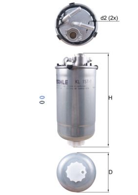 Filtr paliwa KNECHT KL 157/1D