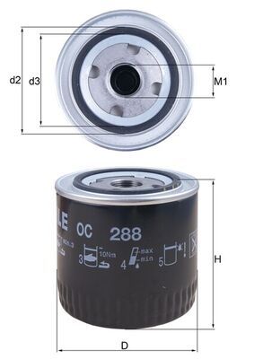 Filtr oleju KNECHT OC 288