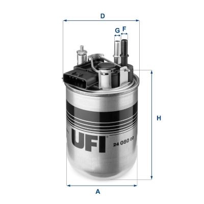 Filtr paliwa UFI 24.080.00