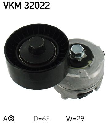 Rolka napinacza, pasek klinowy wielorowkowy SKF VKM 32022