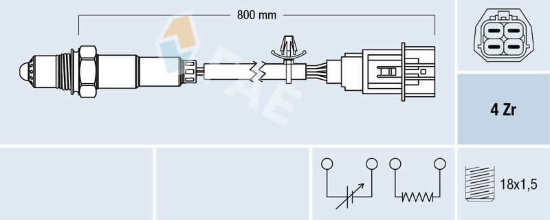 Sonda lambda FAE 77606