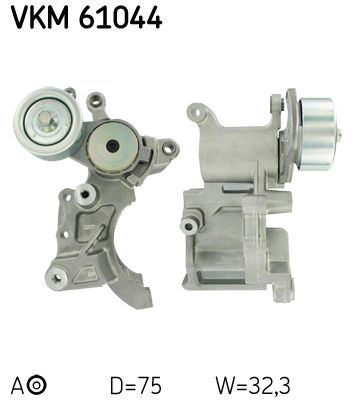 Rolka napinacza, pasek klinowy wielorowkowy SKF VKM 61044
