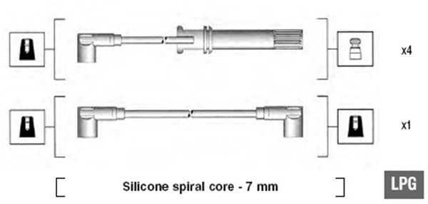 Zestaw przewodów zapłonowych MAGNETI MARELLI 941105210644