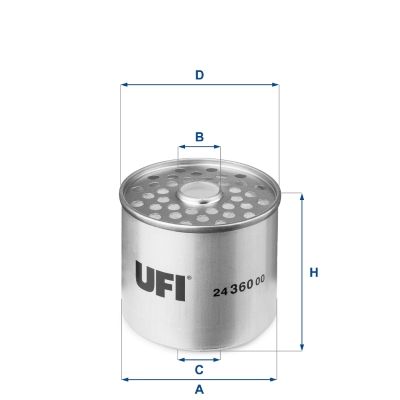 Filtr paliwa UFI 24.360.00