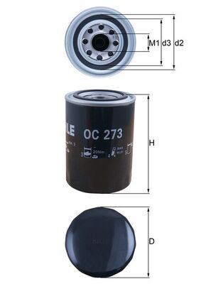 Filtr oleju KNECHT OC 273