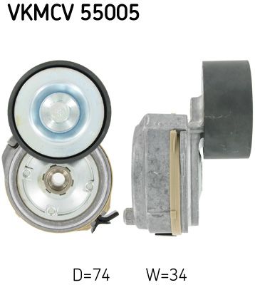 Rolka napinacza, pasek klinowy wielorowkowy SKF VKMCV 55005