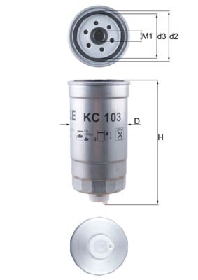 Filtr paliwa KNECHT KC 103