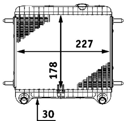 Chłodnica, układ chłodzenia silnika MAHLE CR550000P