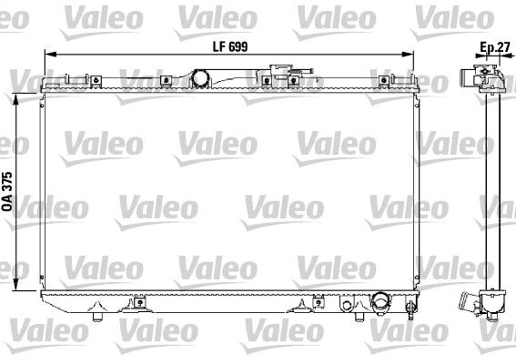 Chłodnica, układ chłodzenia silnika VALEO 731569