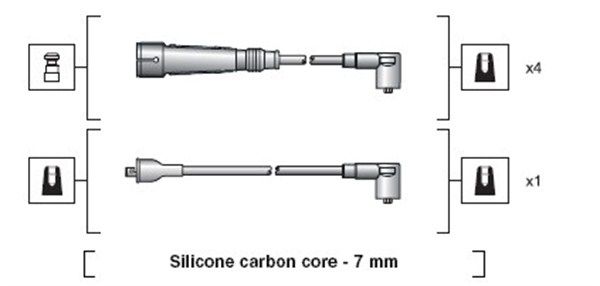 Zestaw przewodów zapłonowych MAGNETI MARELLI 941318111155
