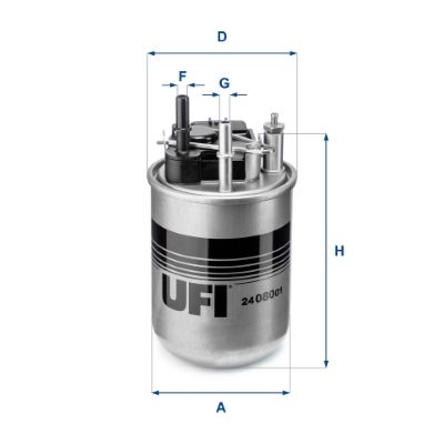 Filtr paliwa UFI 24.080.01