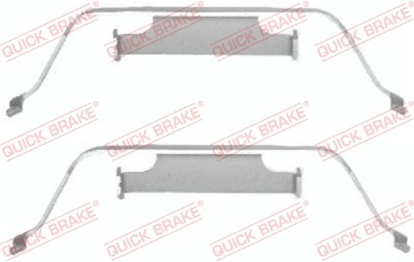 Zestaw akcesoriów, klocki hamulcowe QUICK BRAKE 109-1638