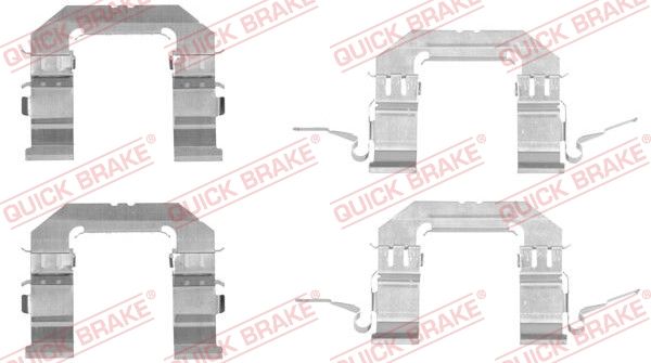Zestaw akcesoriów, klocki hamulcowe QUICK BRAKE 109-1722