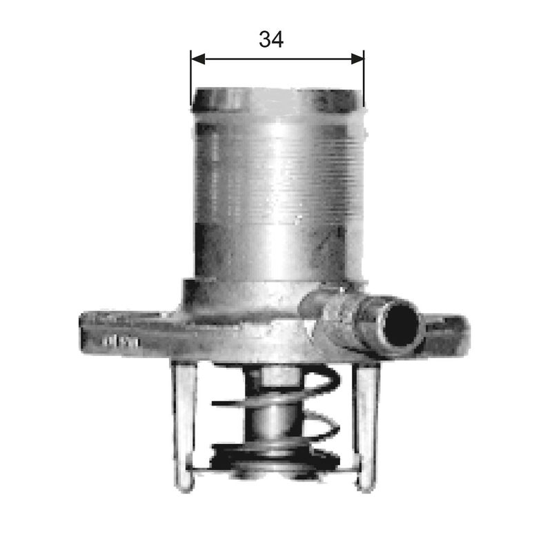 Termostat, płyn chłodzący GATES TH15289G1