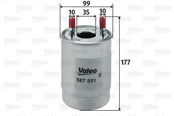 Filtr paliwa VALEO 587551
