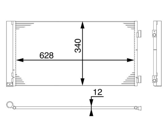 Skraplacz, klimatyzacja MAHLE AC751000S