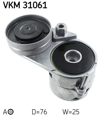 Rolka napinacza, pasek klinowy wielorowkowy SKF VKM 31061