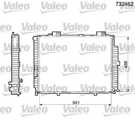Chłodnica, układ chłodzenia silnika VALEO 732462