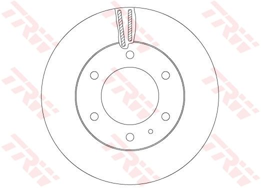 Tarcza hamulcowa TRW DF6812S