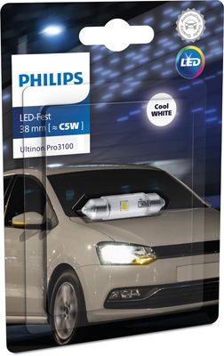 Żarówka, oświetlenie tablicy rejestracyjnej PHILIPS 11854CU31B1
