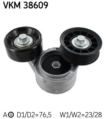 Rolka napinacza, pasek klinowy wielorowkowy SKF vkm 38609