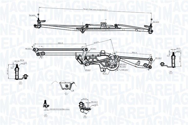 Napęd wycieraczek MAGNETI MARELLI 085570752010