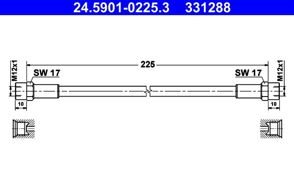 Przewód sprzęgła ATE 24.5901-0225.3