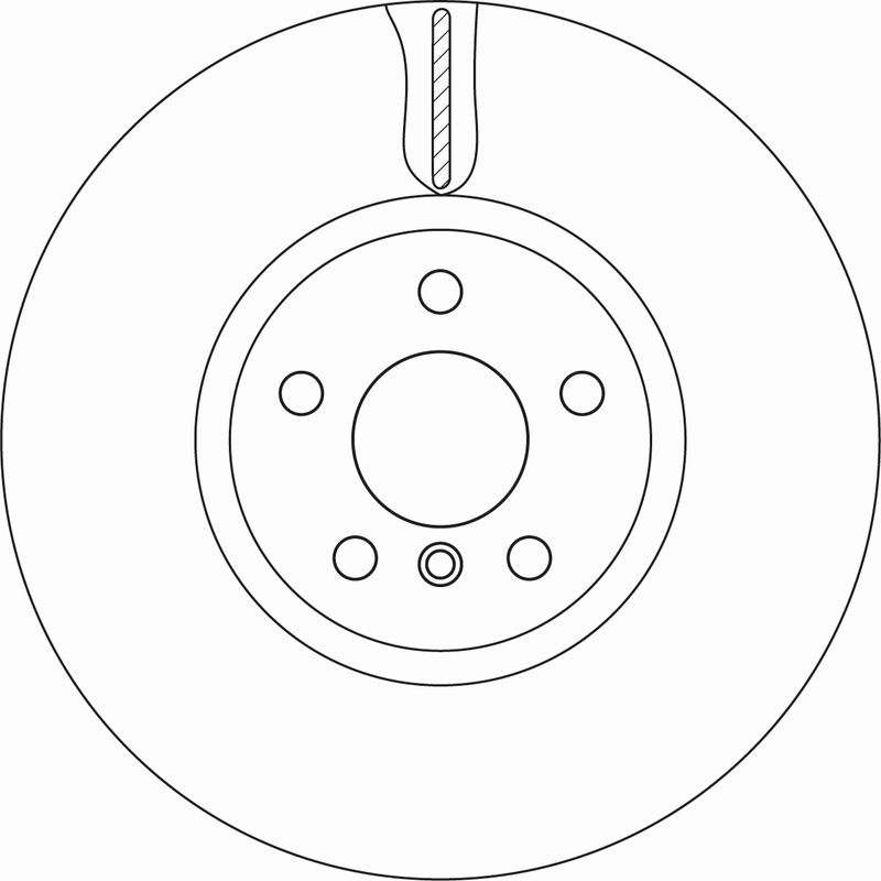 Tarcza hamulcowa TRW DF6845S
