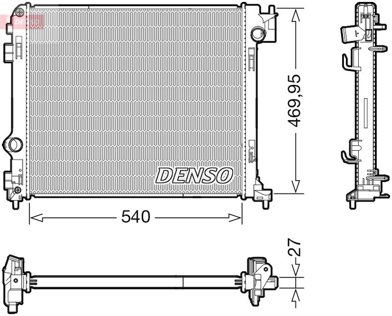 Chłodnica, układ chłodzenia silnika DENSO DRM46065