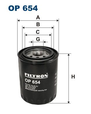Filtr oleju FILTRON op 654
