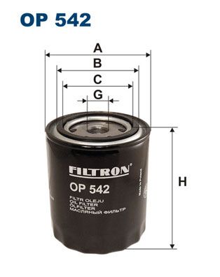 Filtr oleju FILTRON op 542