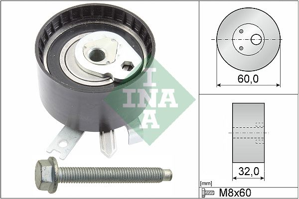 Rolka napinacza, pasek rozrządu INA 531054710