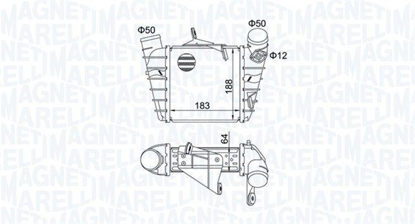 Chłodnica powietrza doładowującego MAGNETI MARELLI 351319204750
