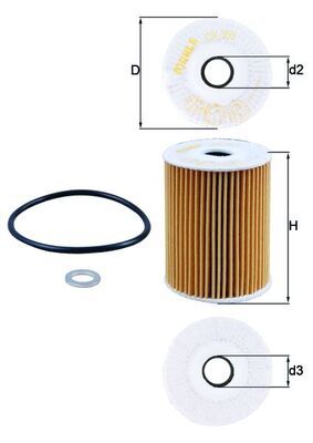 Filtr oleju MAHLE OX355D