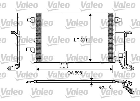Skraplacz, klimatyzacja VALEO 817665