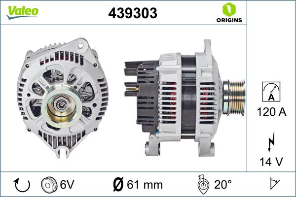 Alternator VALEO 439303