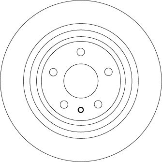 Tarcza hamulcowa TRW DF6809