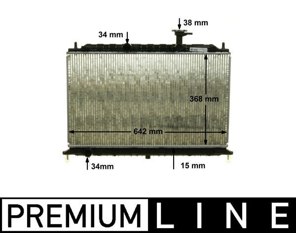 Chłodnica, układ chłodzenia silnika MAHLE cr 1303 000p
