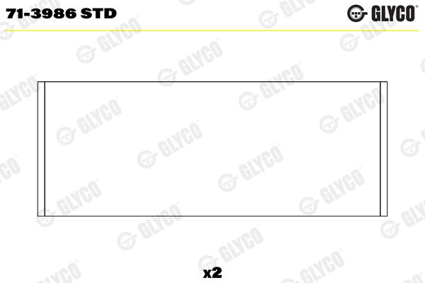 Panewka korbowodu GLYCO 71-3986STD